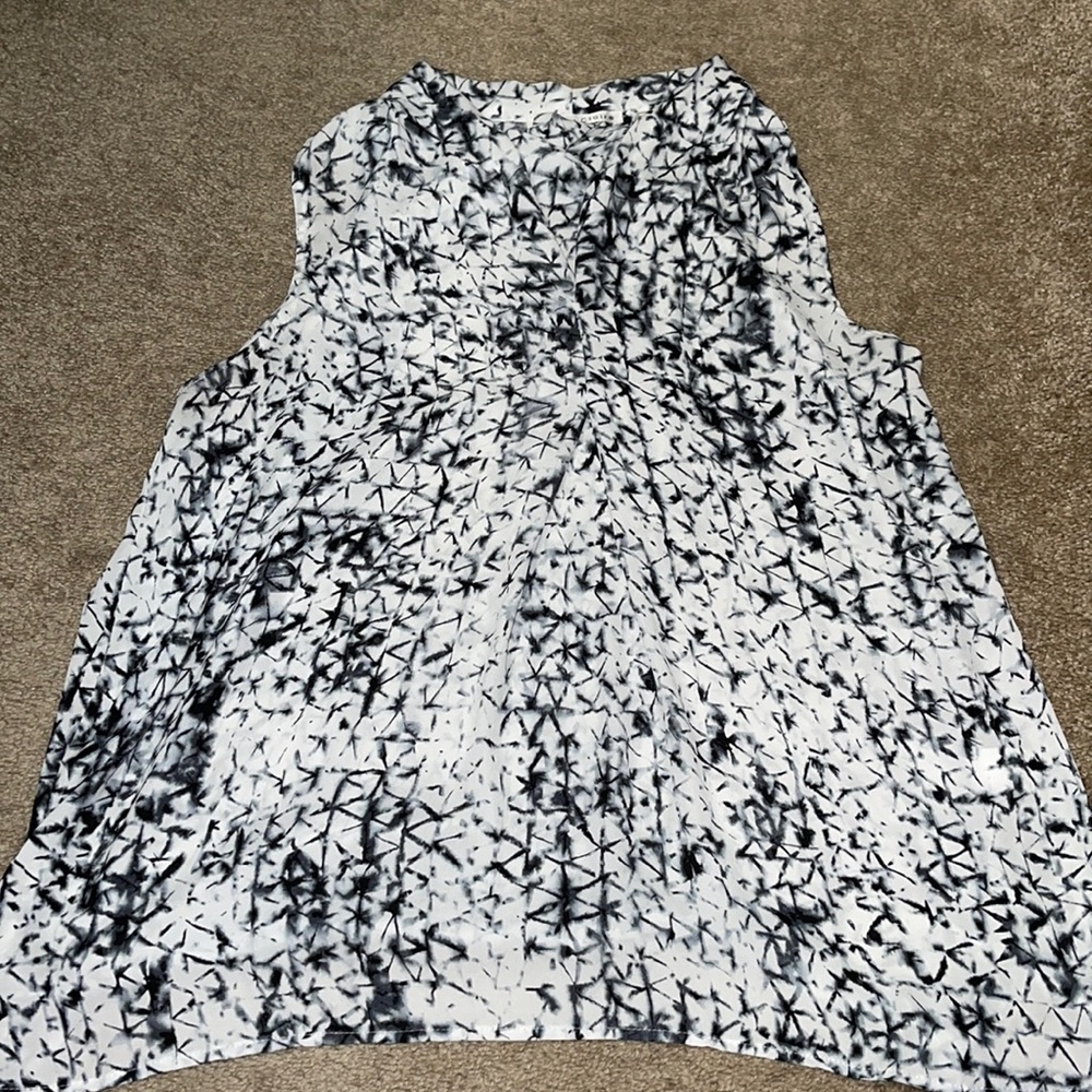 Black and White Blouse